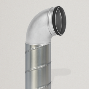 Bogen 90° mit Doppellippendichtung Ø 80 - 200 mm