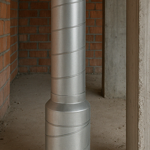 MKK - 20085 - Reduzierstück ALU Flex Wickelfalz Alu Flexrohr Wickelfalzrohr Dichtung einseitig 80 mm 160 mm MKK - 20085 - Reduzierstück ALU Flex Wickelfalz Alu Flexrohr Wickelfalzrohr Dichtung einseitig 80 mm 160 mm